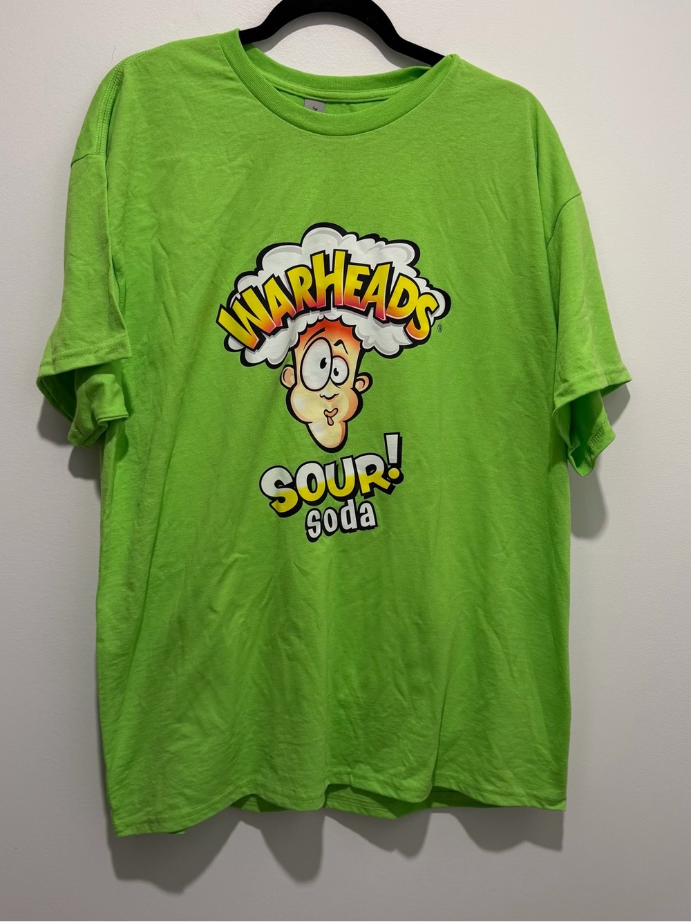 Golden Warheads Sour Soda Men’s t-shirt Xl Lime Green Neon Green
